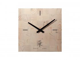 Часы настенные SLT 5196 CHESS WHITE WOOD в Дорогино - dorogino.mebel-nsk.ru | фото
