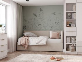 Диван-кровать Бенто (крем) в Дорогино - dorogino.mebel-nsk.ru | фото