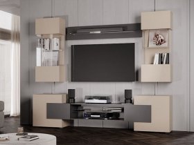 Гостиная Фэнтези (кашемир/графит) в Дорогино - dorogino.mebel-nsk.ru | фото