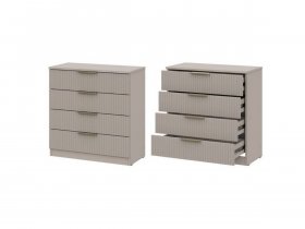 Комод 4 ящика (МДФ) Эккервуд (меланж) в Дорогино - dorogino.mebel-nsk.ru | фото