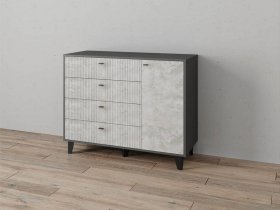 Комод «Катрин-13» (графит/мальта) в Дорогино - dorogino.mebel-nsk.ru | фото