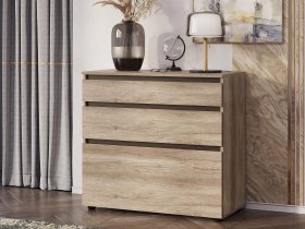 Комод КМ-01 Энигма (венге/дуб каньон) в Дорогино - dorogino.mebel-nsk.ru | фото