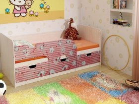 Кровать детская с ящиками 1,86 Минима Hello Kitty в Дорогино - dorogino.mebel-nsk.ru | фото