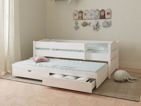 Кровать двухуровневая с ящиками «Лапландия» в Дорогино - dorogino.mebel-nsk.ru | фото