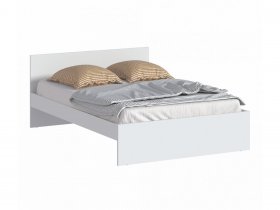 Кровать двуспальная 1,4м Бруклин СБ-3353 (белый) в Дорогино - dorogino.mebel-nsk.ru | фото