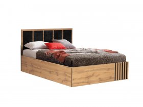 Кровать двуспальная с подъем. мех. 1,6 м Либерти 51.20 в Дорогино - dorogino.mebel-nsk.ru | фото