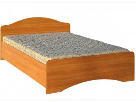 Кровать двуспальная 1,6м-1 (круглая спинка) в Дорогино - dorogino.mebel-nsk.ru | фото