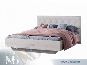 Кровать двуспальная 1,6м Кимберли КР-13 в Дорогино - dorogino.mebel-nsk.ru | фото