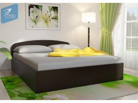 Кровать двуспальная 1,6м с подъем. мех. (венге) в Дорогино - dorogino.mebel-nsk.ru | фото