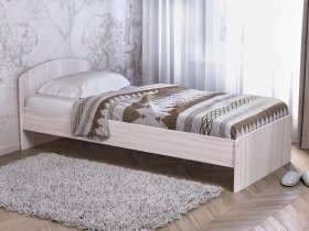 Кровать односпальная 80 с низкой спинкой (ясень шимо светлый) в Дорогино - dorogino.mebel-nsk.ru | фото