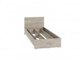 Кровать односпальная КР-080 Ронда (дуб крафт серый) в Дорогино - dorogino.mebel-nsk.ru | фото