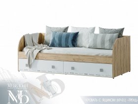 Кровать с ящиками Тренд КР-01 в Дорогино - dorogino.mebel-nsk.ru | фото