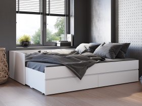 Кровать-трансформер Симпл КР-51 (белый) в Дорогино - dorogino.mebel-nsk.ru | фото