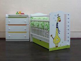 Кроватка детская Жираф с маятником в Дорогино - dorogino.mebel-nsk.ru | фото