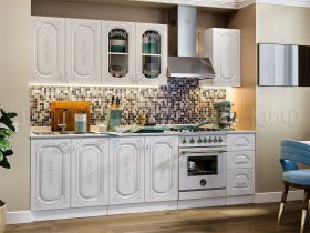Кухонный гарнитур Лиза-2 (белый) в Дорогино - dorogino.mebel-nsk.ru | фото