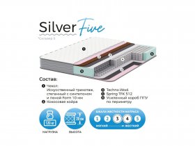 Матрас Silver Five в Дорогино - dorogino.mebel-nsk.ru | фото