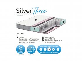 Матрас Silver Three в Дорогино - dorogino.mebel-nsk.ru | фото