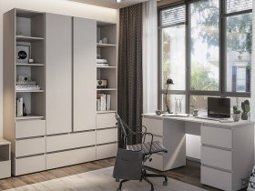 Модульная детская Люмо (кашемир) в Дорогино - dorogino.mebel-nsk.ru | фото