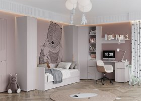 Модульная детская «Тефия» (тефия/софт сантьяго) в Дорогино - dorogino.mebel-nsk.ru | фото