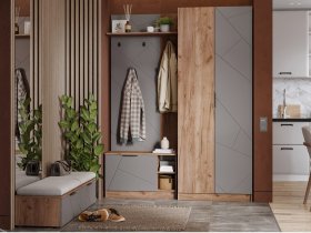 Модульная прихожая Орегон в Дорогино - dorogino.mebel-nsk.ru | фото