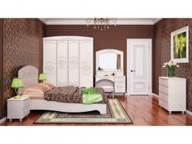 Модульная спальня Каролина в Дорогино - dorogino.mebel-nsk.ru | фото