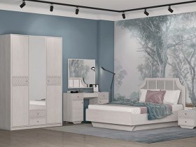 Модульная спальня Лоренцо в Дорогино - dorogino.mebel-nsk.ru | фото