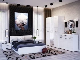 Модульная спальня Нэнси NEW в Дорогино - dorogino.mebel-nsk.ru | фото