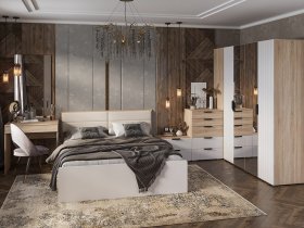 Модульная спальня Норд в Дорогино - dorogino.mebel-nsk.ru | фото