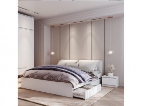 Модульная спальня Симпл в Дорогино - dorogino.mebel-nsk.ru | фото