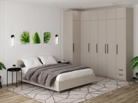 Модульная спальня «Верона» (сатин) в Дорогино - dorogino.mebel-nsk.ru | фото