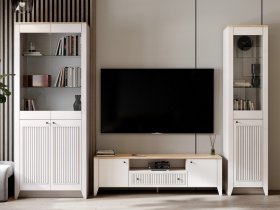 Модульная стенка Валенсия в Дорогино - dorogino.mebel-nsk.ru | фото