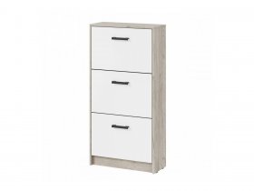 Обувница ОБ-2 Вега (дуб крафт серый/белый) в Дорогино - dorogino.mebel-nsk.ru | фото
