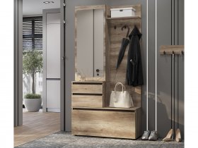 Прихожая ПР-04 Энигма (венге/дуб каньон) в Дорогино - dorogino.mebel-nsk.ru | фото