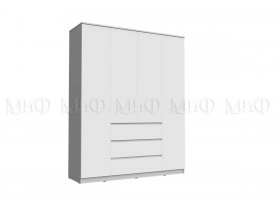 Шкаф 1600 с ящиками Челси (белый) в Дорогино - dorogino.mebel-nsk.ru | фото