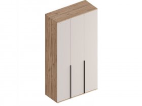 Шкаф 3-ств Сицилия (дуб альпийский/тефия) в Дорогино - dorogino.mebel-nsk.ru | фото