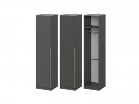 Шкаф ШК-50 Эккервуд (графит) в Дорогино - dorogino.mebel-nsk.ru | фото