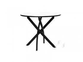 Стол обеденный Лион (мрамор белый/черный) в Дорогино - dorogino.mebel-nsk.ru | фото