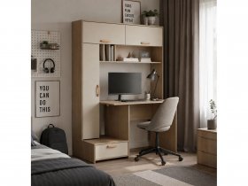 Стол письменный Лайт 03.243  (плэйн/сатин) в Дорогино - dorogino.mebel-nsk.ru | фото