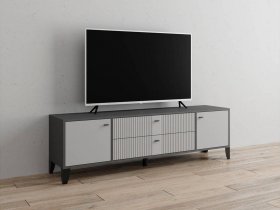 Тумба под ТВ Парус-10 (графит/светло-серый) в Дорогино - dorogino.mebel-nsk.ru | фото