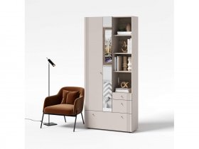 Вешалка с зеркалом ВШ1 Одетта (дуб эндгрей/меланж) в Дорогино - dorogino.mebel-nsk.ru | фото